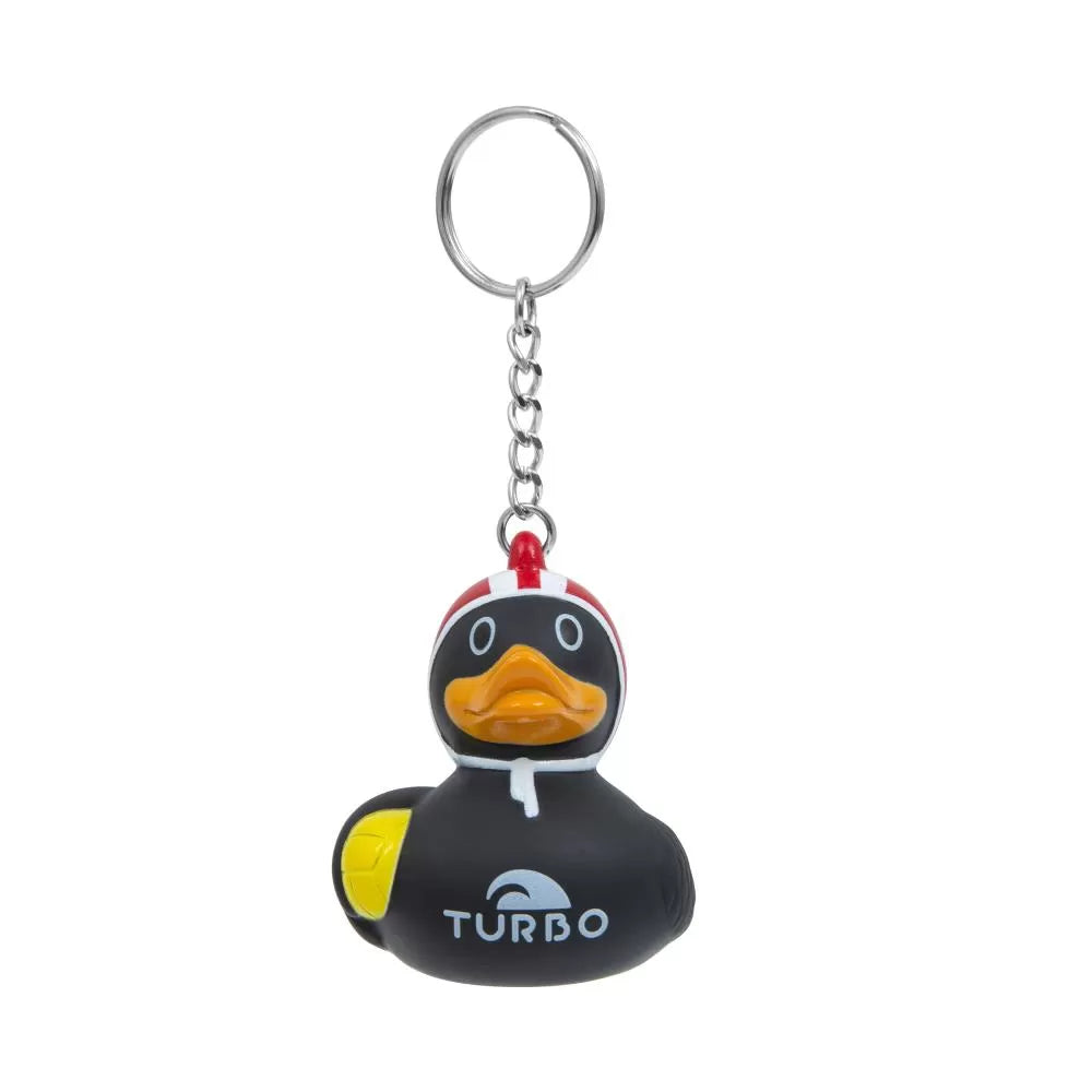 DUCKY WP BLACK RED CAP KEYCHAIN