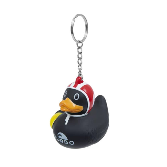 DUCKY WP BLACK RED CAP KEYCHAIN